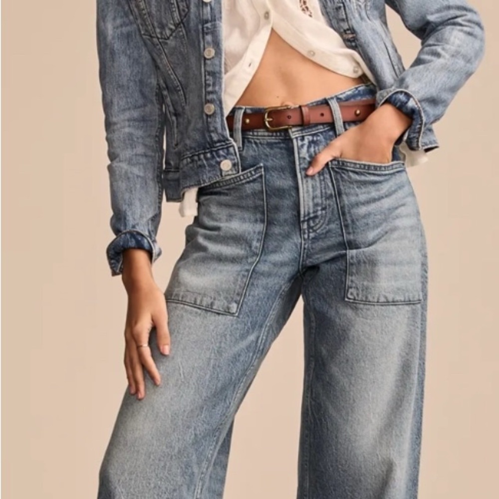 Lucky Brand Light Blue Wide Leg Jeans